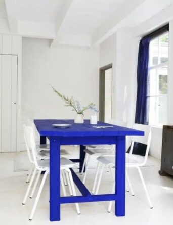 Table bleu
